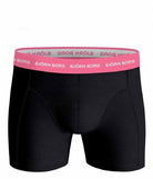 Björn Borg 5 Pack Essential Boxer - Black with Coloured Waistbands