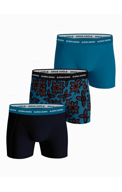 Björn Borg Men’s 3-Pack Cotton Stretch Boxer Briefs - Multi