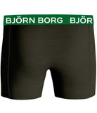 Björn Borg 3 Pack Cotton Stretch Boxers - Green Palm Print