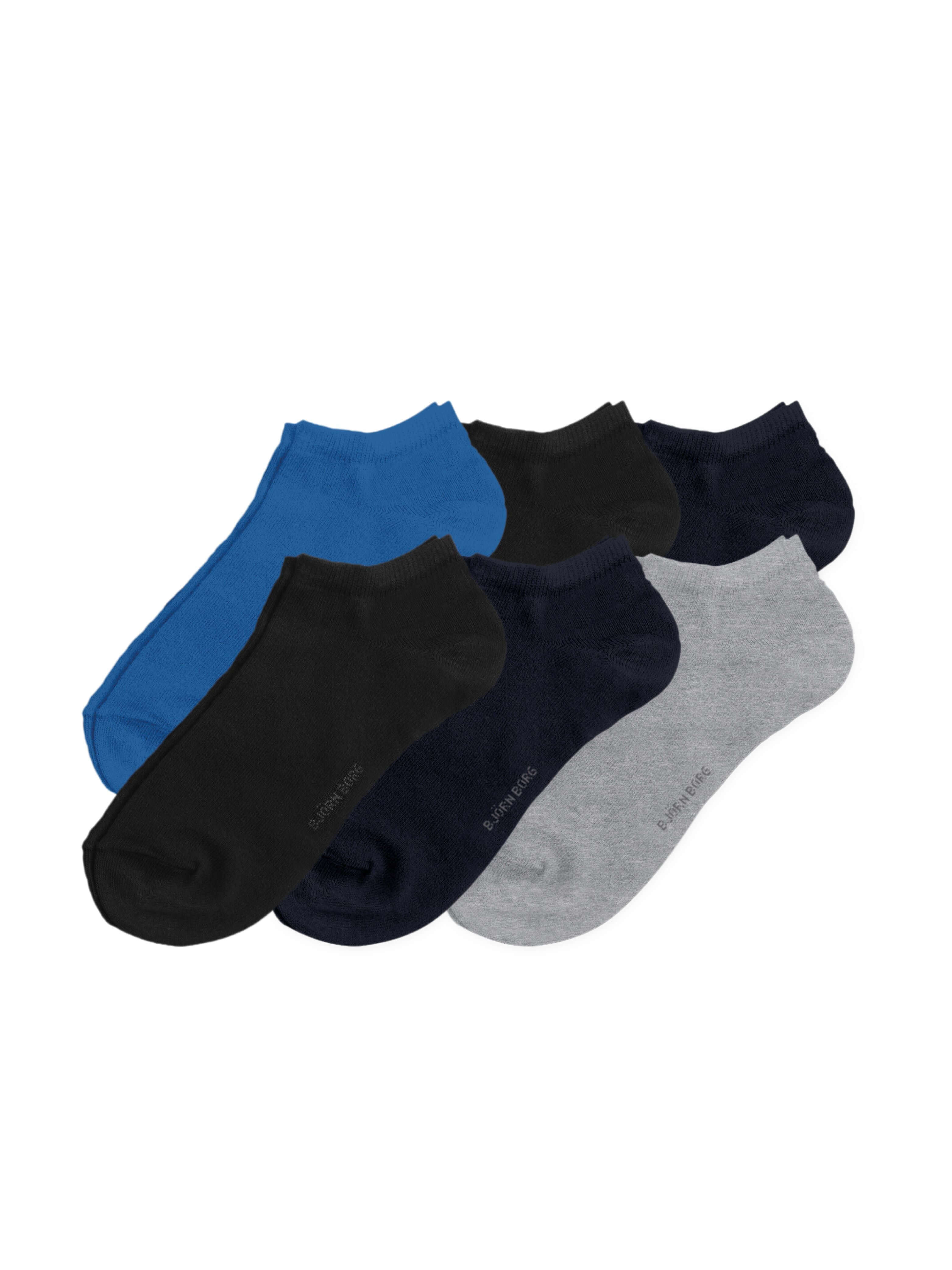 Bjorn Borg 6-Pack Essential Step Socks - Blue