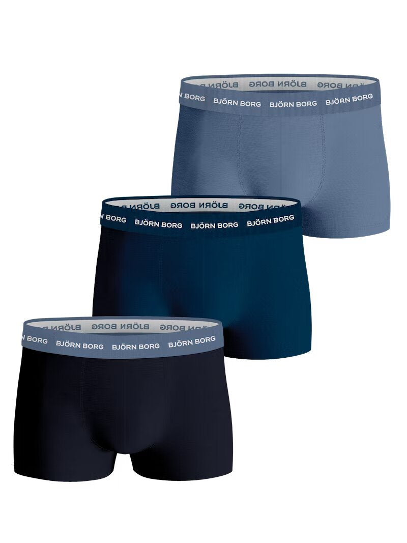 Björn Borg Cotton Stretch Trunks, Pack of 3 - Multi