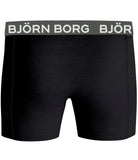 Bjorn Borg Cotton Stretch Boxer 5 pack - Black With Coloured Waistbands