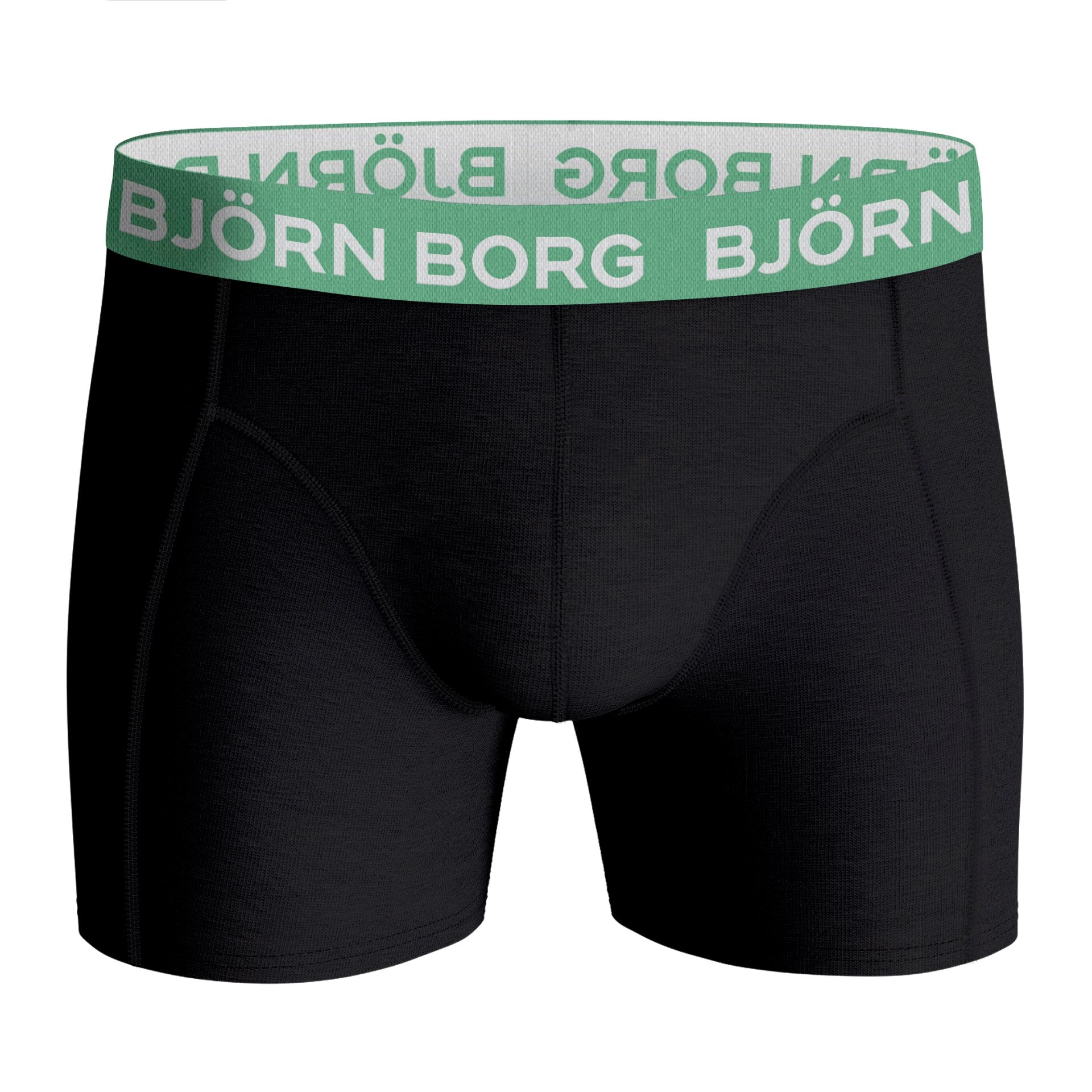 Bjorn Borg Cotton Stretch Boxer 5 pack - Black With Coloured Waistbands