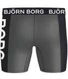 Björn Borg Performance Boxer 3-pack - Black, Print, Grey