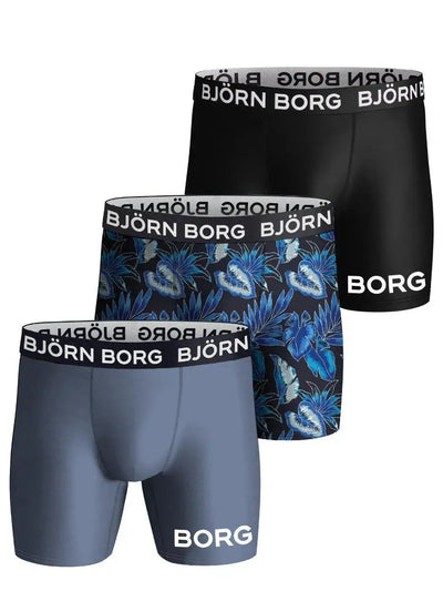 Björn Borg Performance Boxer Briefs 3 Pack – Moisture-Wicking Underwear