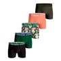 Bjorn Borg Cotton Stretch Boxer 5 pack - Green/Black/Olive/Orange/White Print