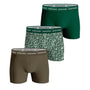 Bjorn Borg Cotton Stretch Boxer 3 Pack - Green Leaf Print / Biege