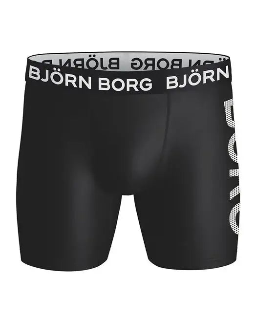 Björn Borg 3 Pack Performance Boxer - Black/Green