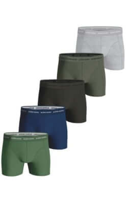 Björn Borg 5 Pack Cotton Stretch Boxer - Blue, Green, Grey