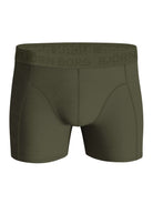 Björn Borg - 5 Pack Cotton Stretch Boxers - Greent/Olive/Black Print