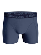 Björn Borg 3 Pack Cotton Stretch Boxers - Blue/Green Print/Olive