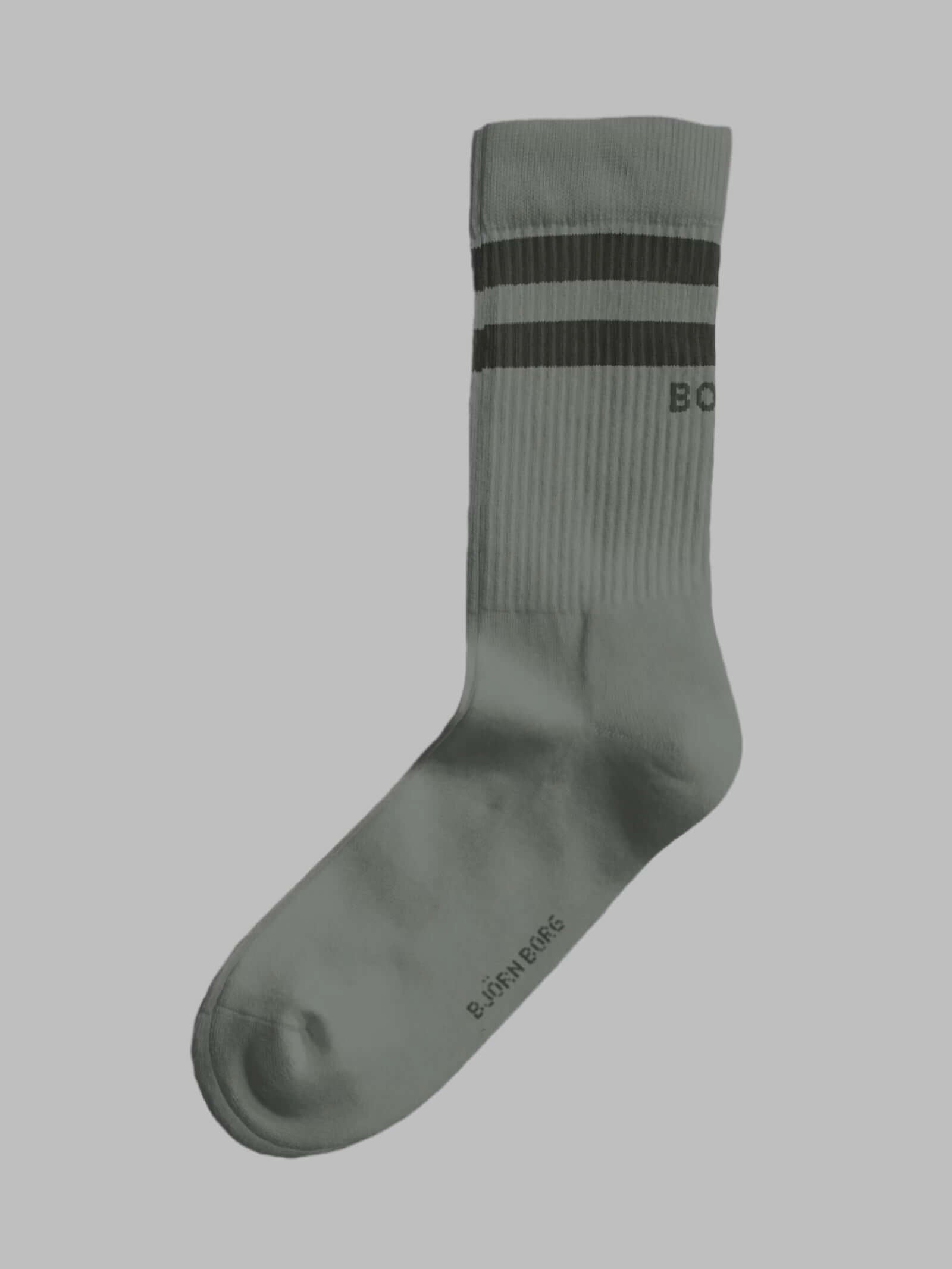 Björn Borg Core Crew Socks 3-Pack, White, Blue, Green – Cotton Blend Sports Socks