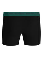Björn Borg 3-Pack Cotton Stretch Boxers – Black with Multi-Coloured Waistbands