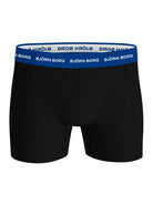 Bjorn Borg Men's Cotton Stretch Boxers 12-pack, Black Multi Coloured Waistbands