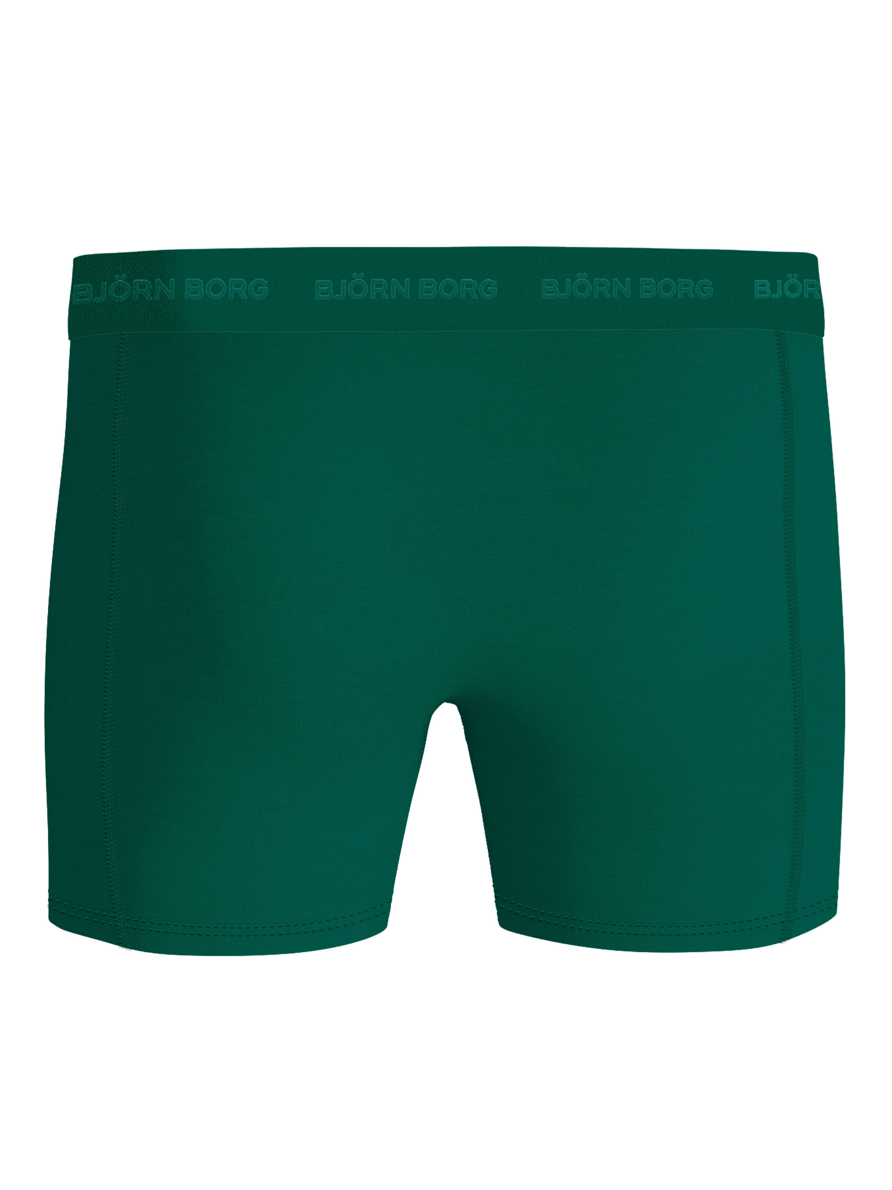 Björn Borg 3 Pack Cotton Stretch Boxers – Green Design