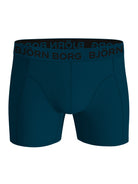 Björn Borg 3-Pack Cotton Stretch Boxers – Solid Blue / Green / Blue