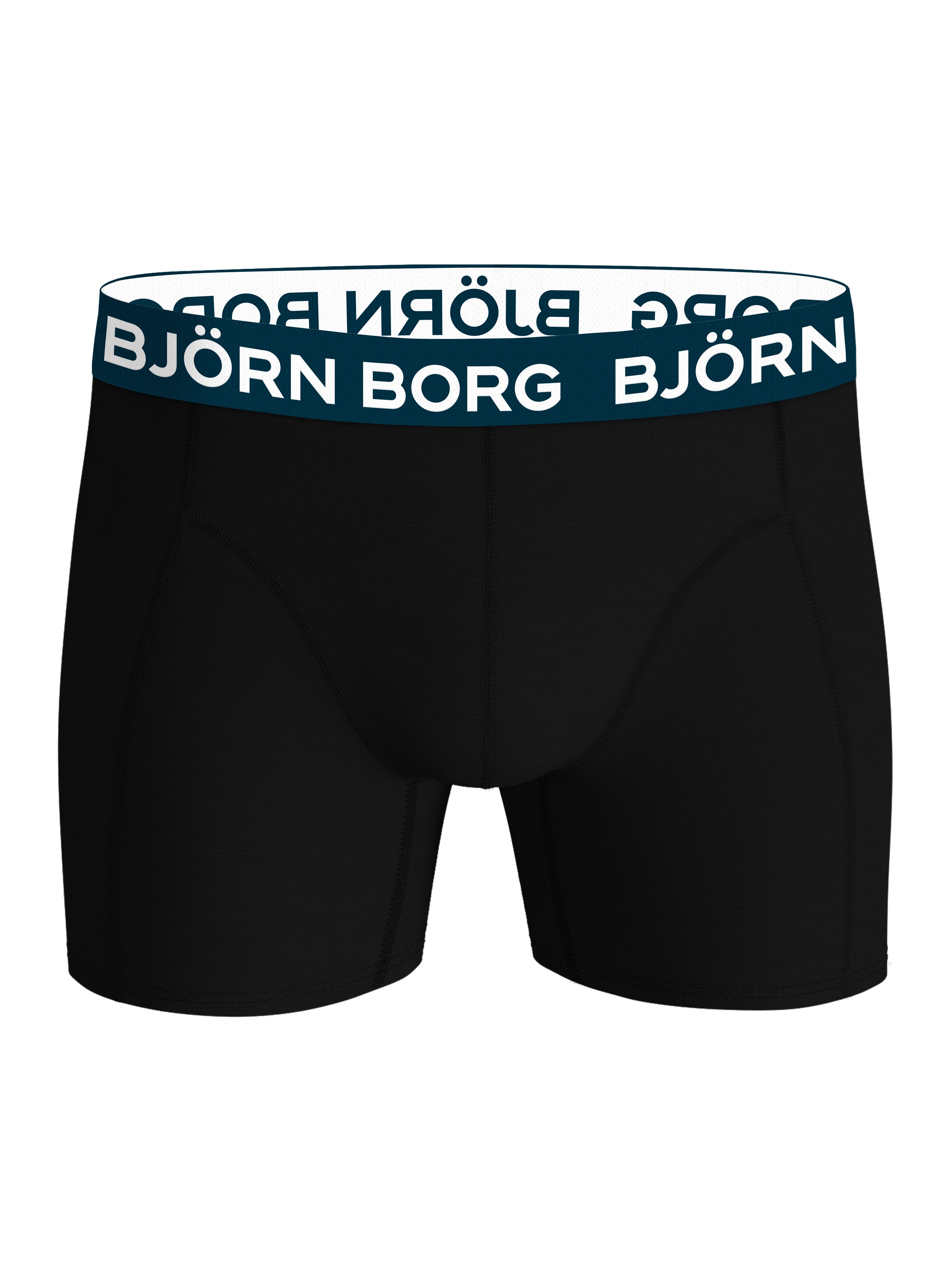 Björn Borg 3-Pack Cotton Stretch Boxers – Blue / Pink Print