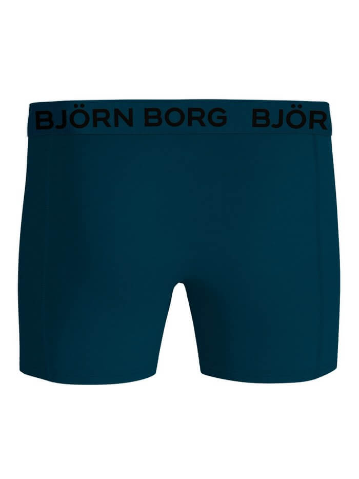 Björn Borg 3-Pack Cotton Stretch Boxers – Blue/Green Design