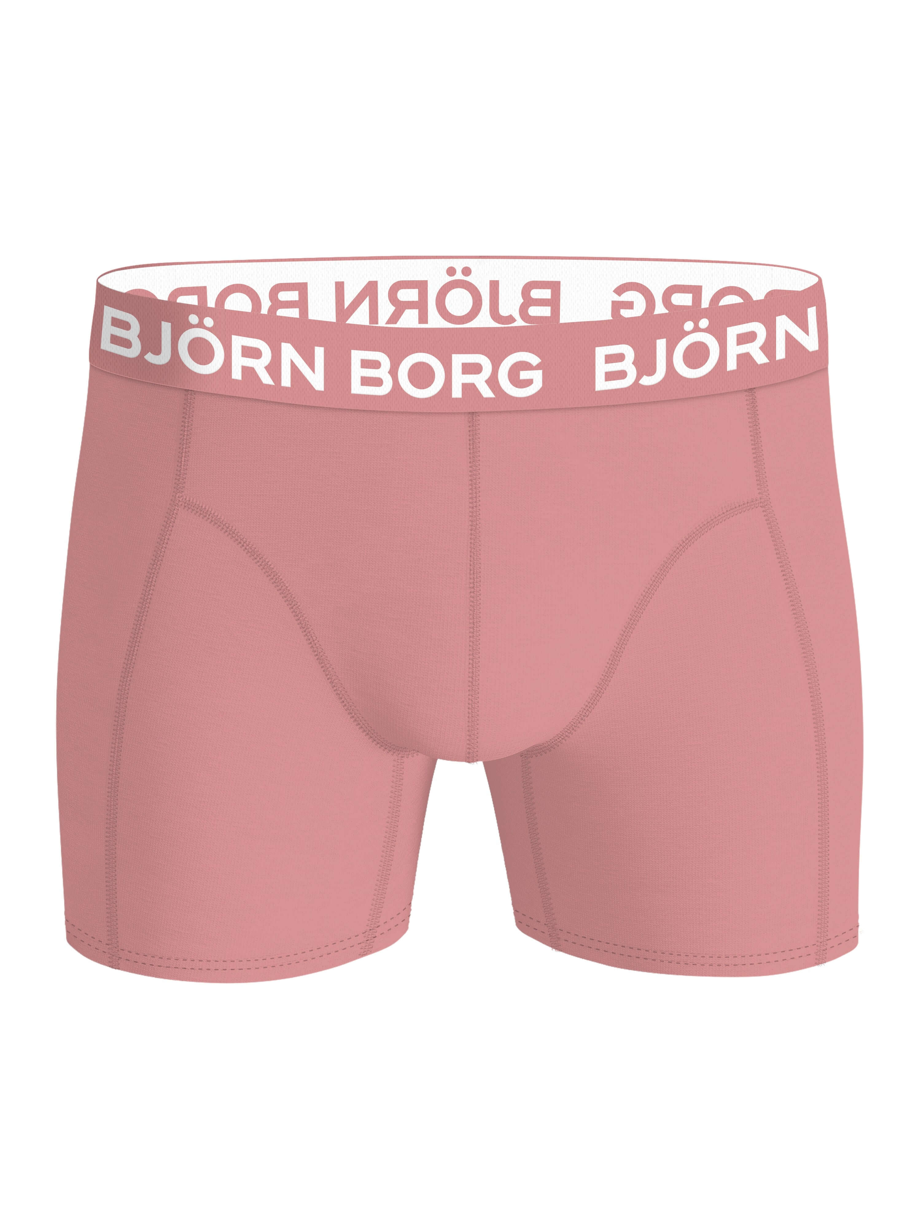Björn Borg 5 Pack Cotton Stretch Boxers - Black, Blue, Pink, Print
