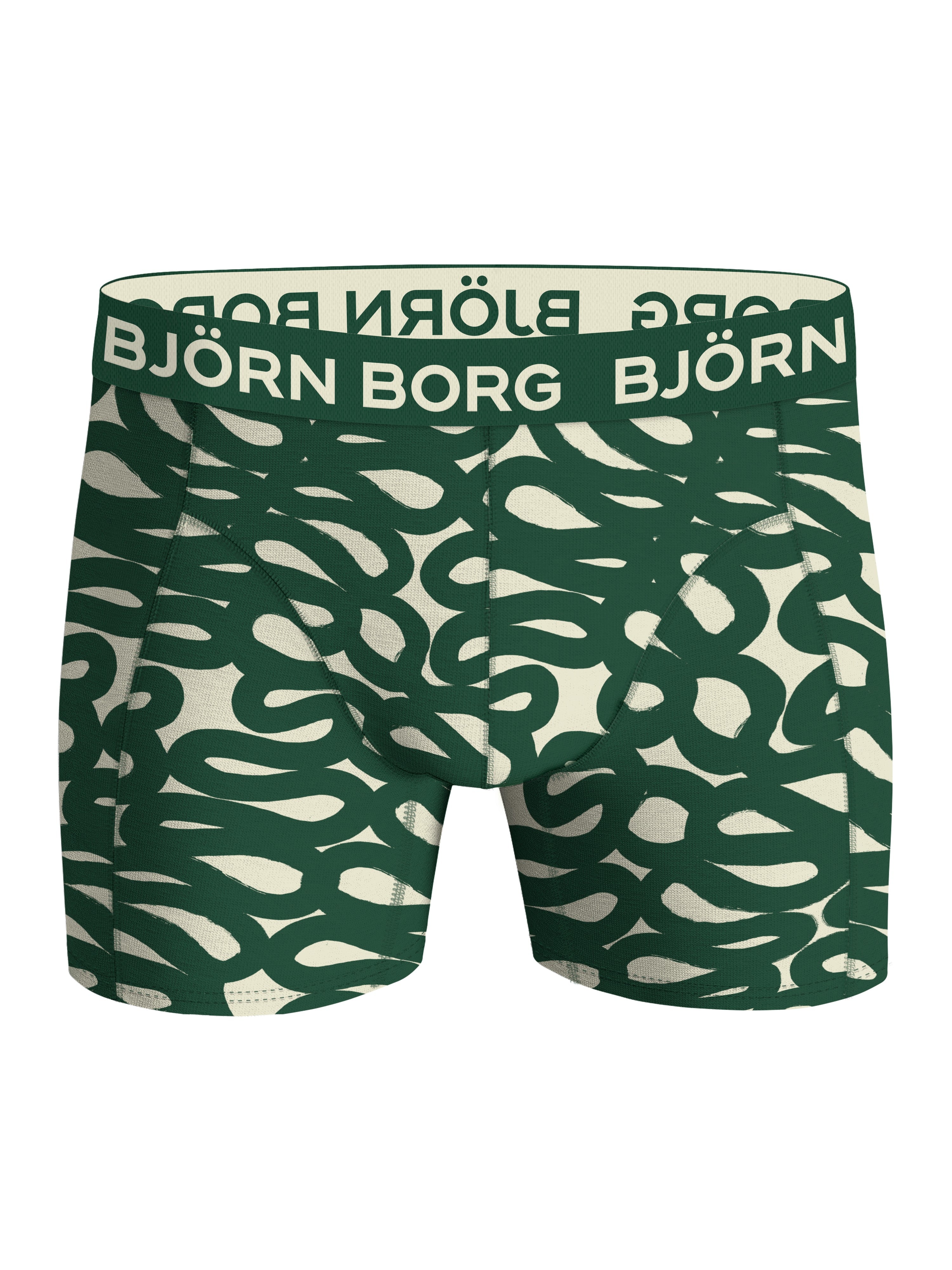 Björn Borg 5 Pack Cotton Stretch Boxers -Black, Green, Print, Red