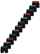 Bjorn Borg Men's Cotton Stretch Boxers 12-pack, Black Multi Coloured Waistbands