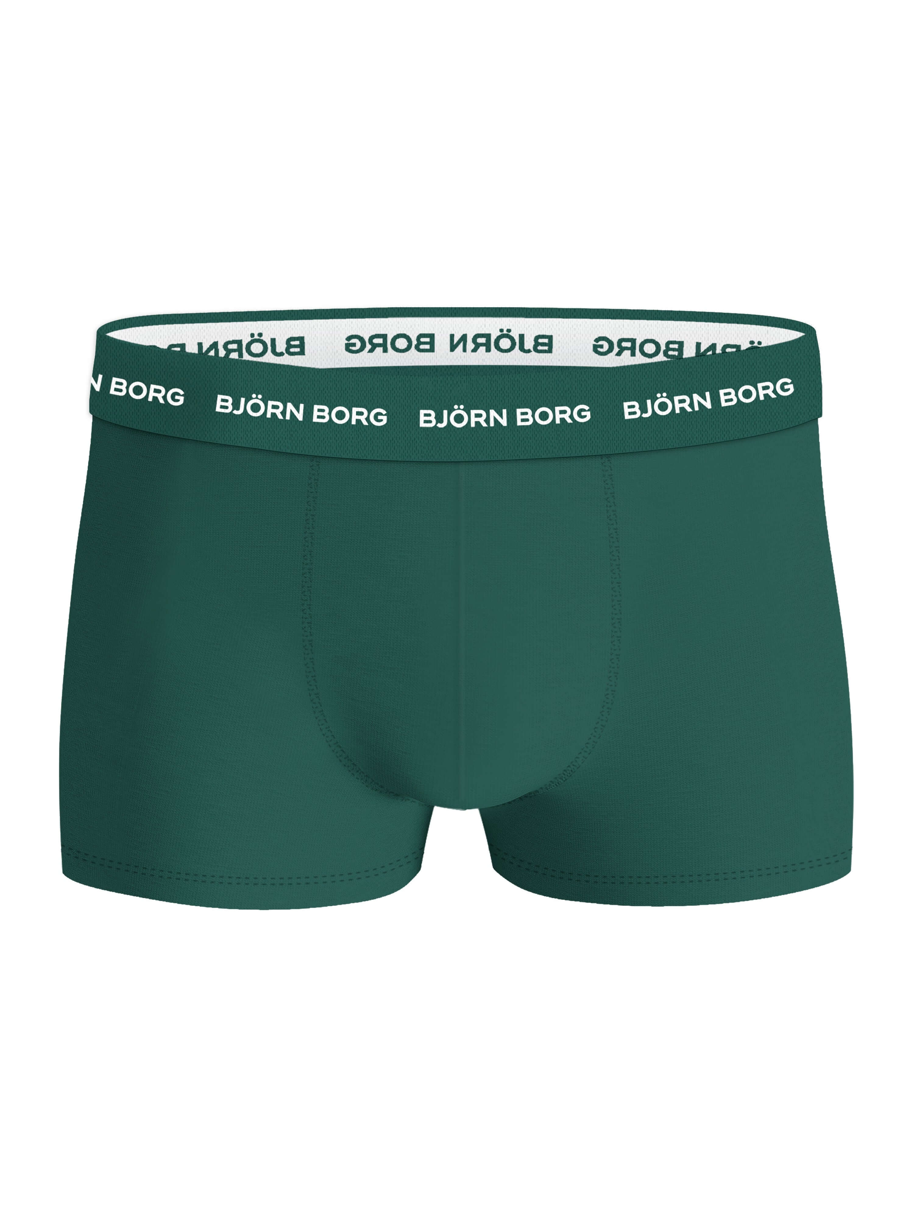 Björn Borg Cotton Stretch Trunks 3-pack - Blue, Green