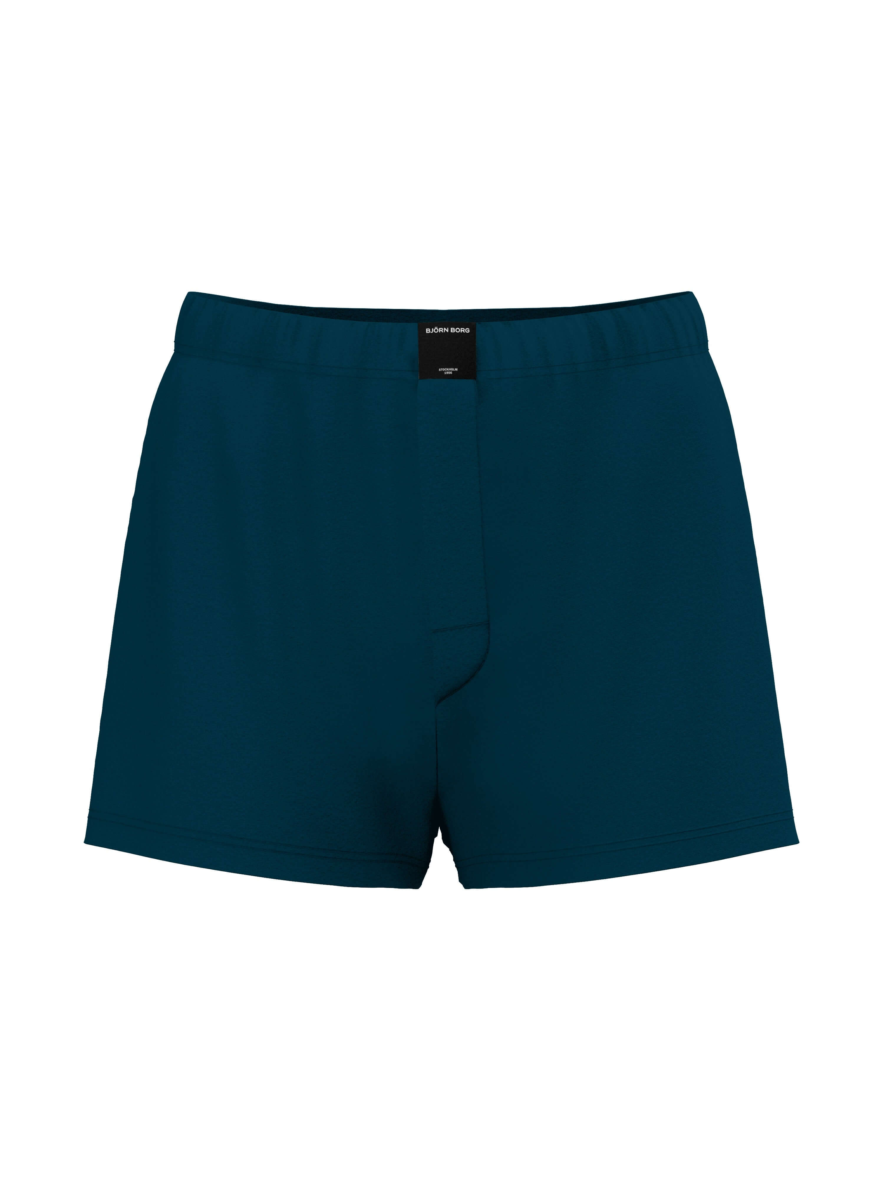 Björn Borg Cotton Stretch Jersey Boxer Shorts 3-pack - Black, Blue, Print