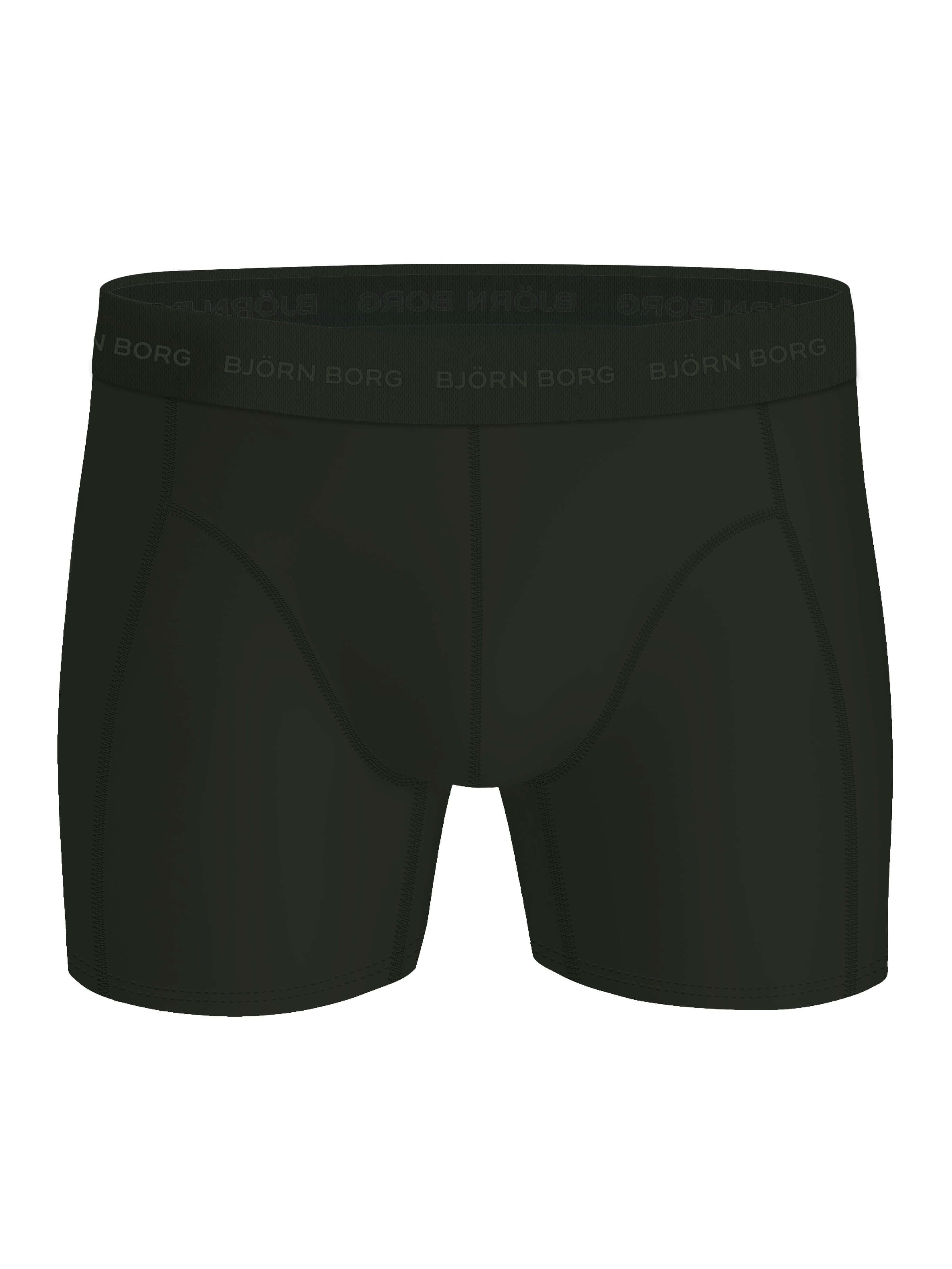 Björn Borg Men's Microfiber Boxer 3-Pack – Black, Green, Navy Blue