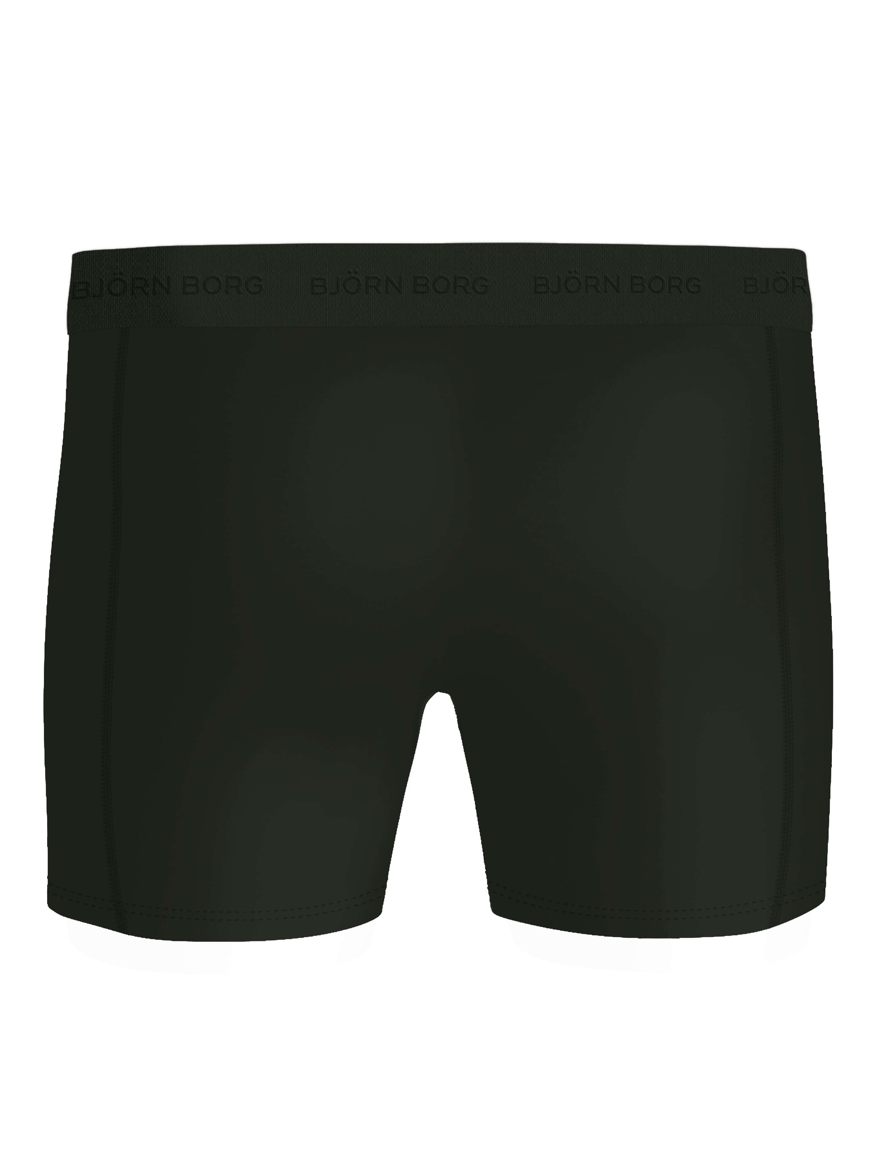 Björn Borg Men's Microfiber Boxer 3-Pack – Black, Green, Navy Blue