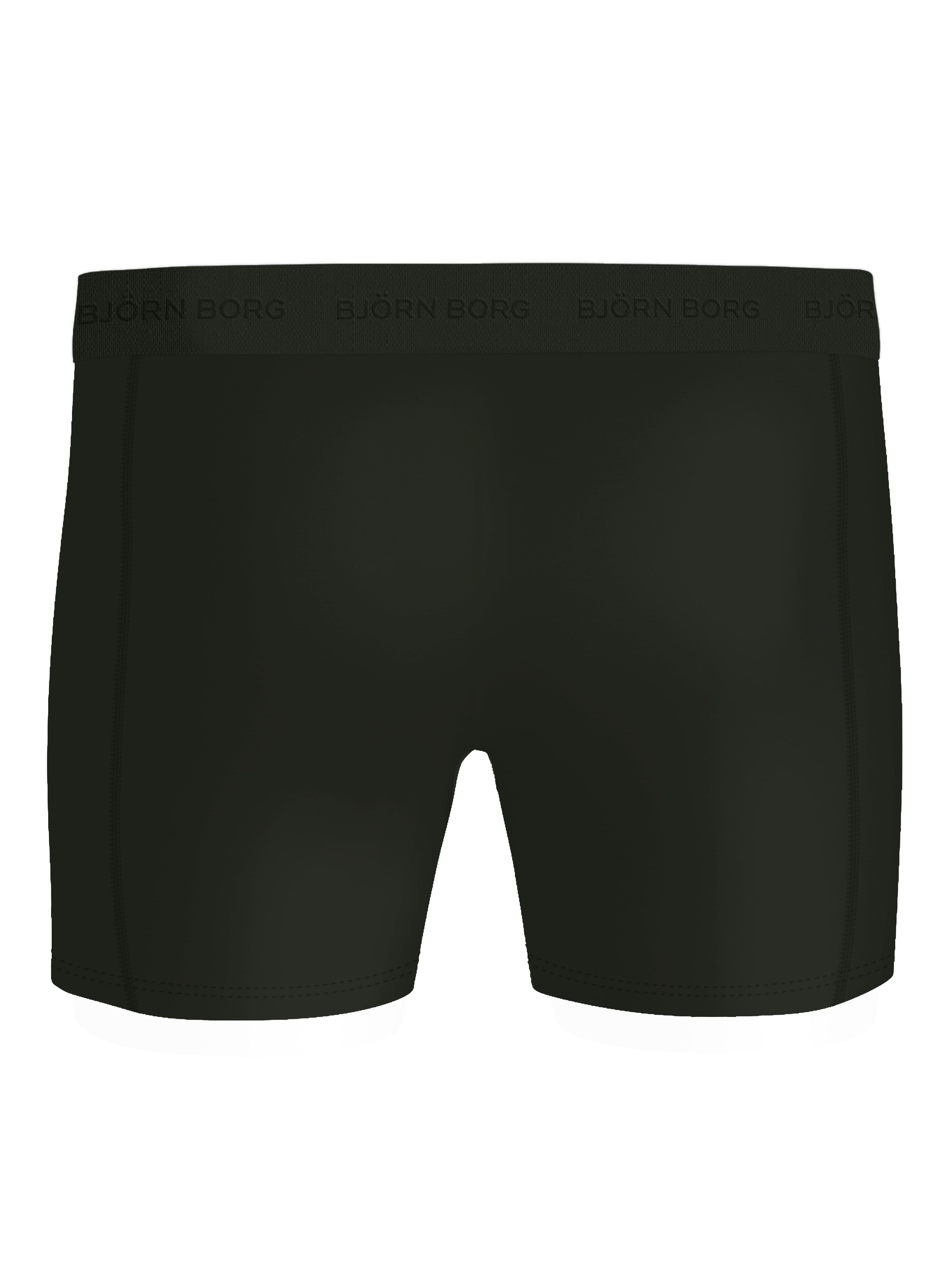 Björn Borg Men's Microfiber Boxer 3-Pack – White, Blue, Grey