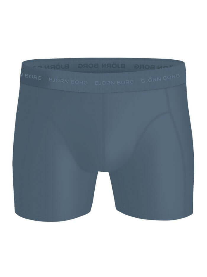 Björn Borg Men's Microfiber Boxer 3-Pack – White, Blue, Grey