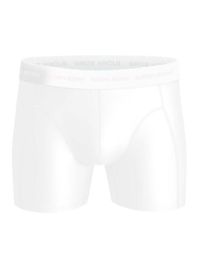 Björn Borg Men's Microfiber Boxer 3-Pack – White, Blue, Grey