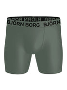 Björn Borg 3 Pack Sports Microfiber Boxers - Green, Print, Grey
