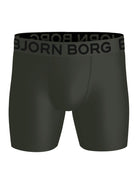 Björn Borg 3 Pack Sports Microfiber Boxers - Green, Print, Grey