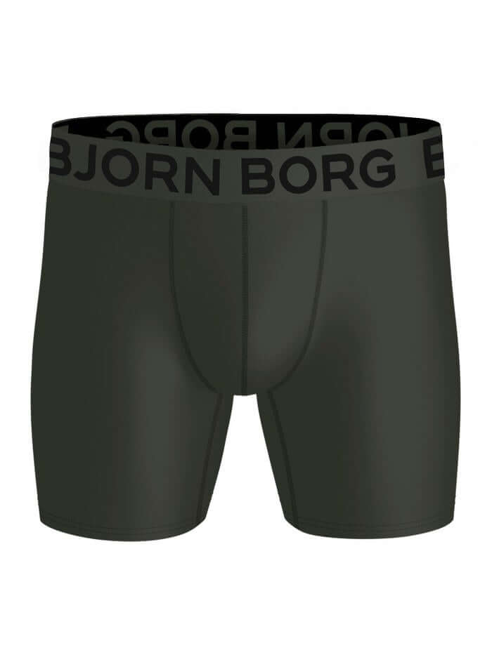 Björn Borg 3 Pack Sports Lightweight Boxers - Print, Grey