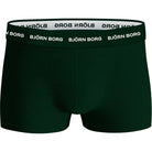 Björn Borg Cotton Stretch Trunks 3-pack - Black, Green, Print