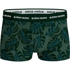 Björn Borg Cotton Stretch Trunks 3-pack - Black, Green, Print