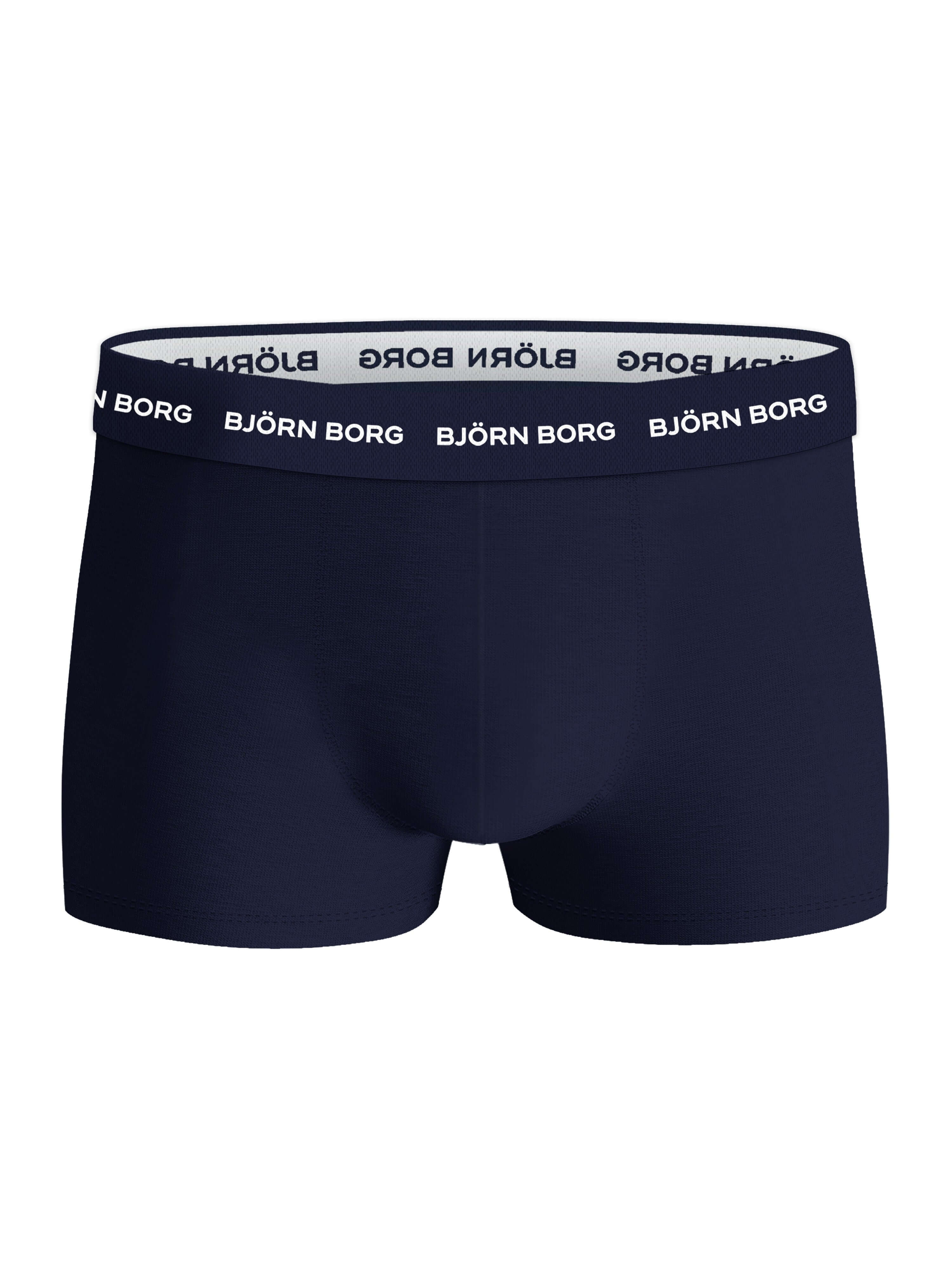 Björn Borg Cotton Stretch Trunks 3-pack - Blue, Tulip Print