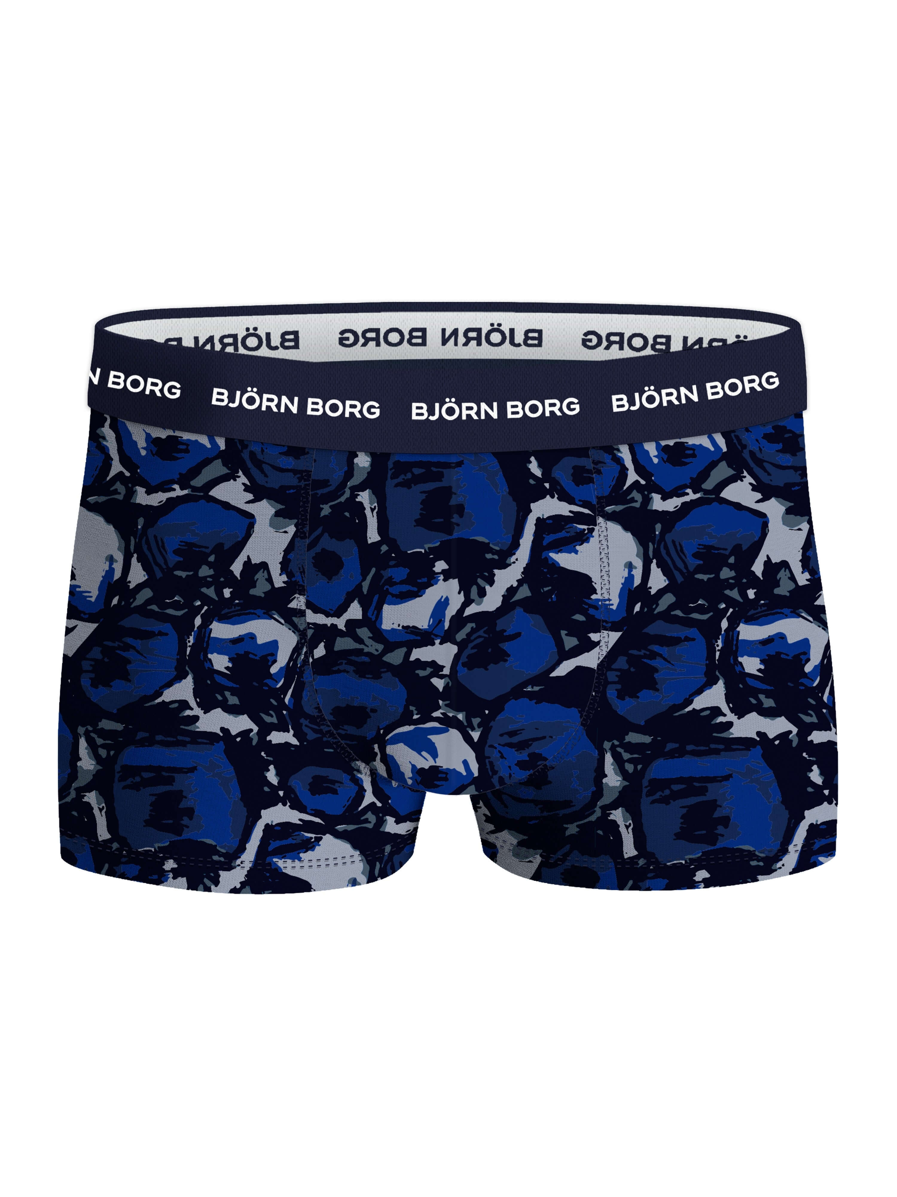 Björn Borg Cotton Stretch Trunks 3-pack - Blue, Tulip Print