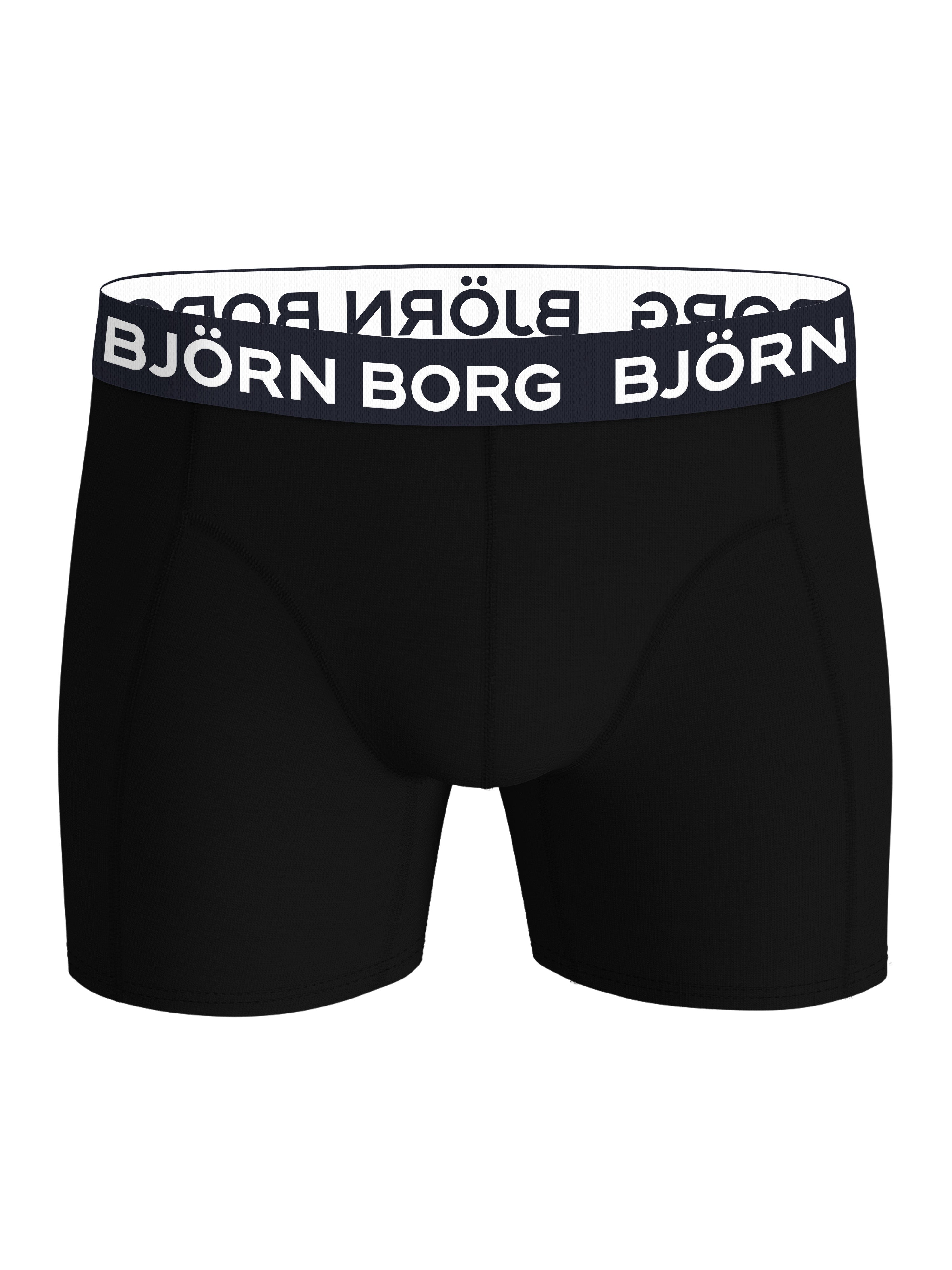 Björn Borg 5-Pack Cotton Stretch Boxer Briefs - Black Multi detail
