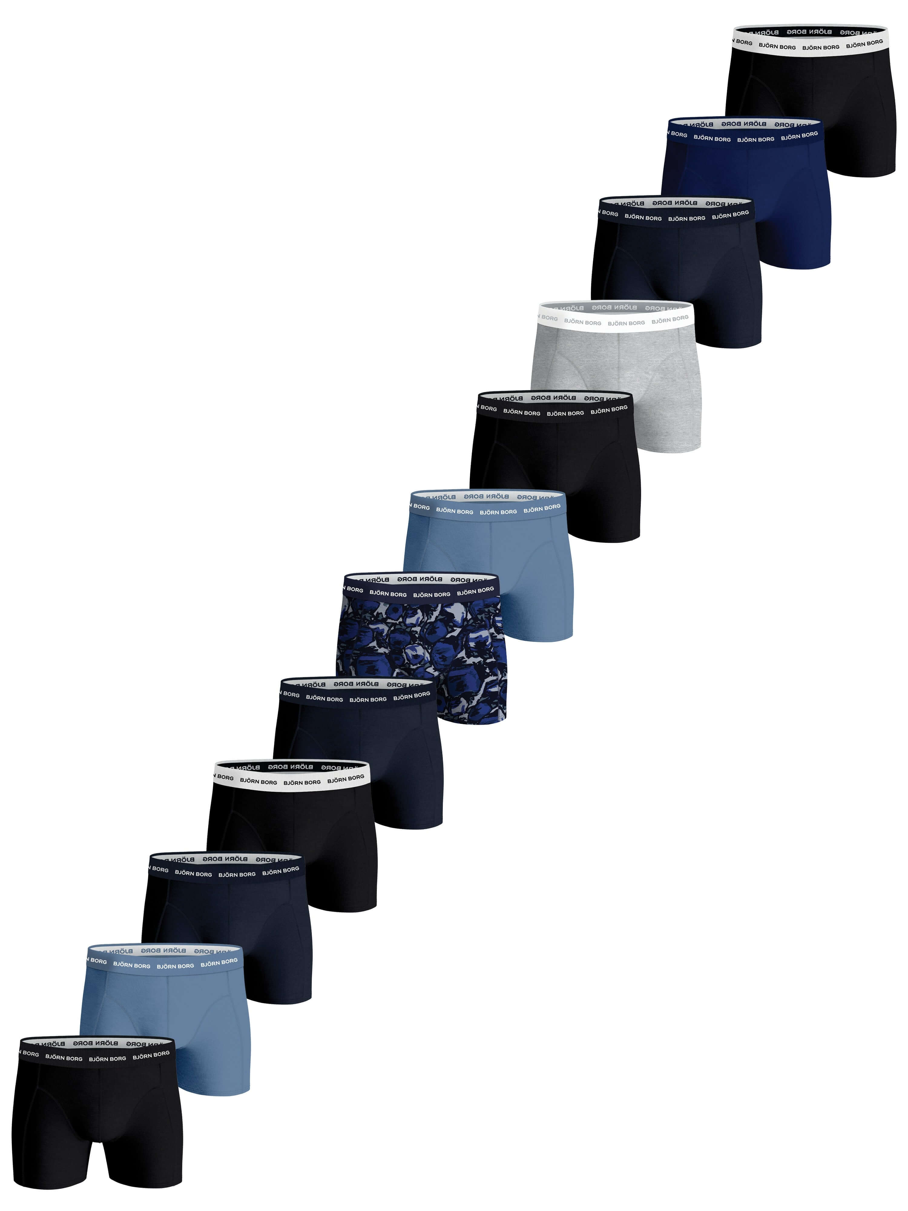 Björn Borg Men’s Cotton Stretch Boxer Shorts 12-Pack – Everyday Comfort & Fit