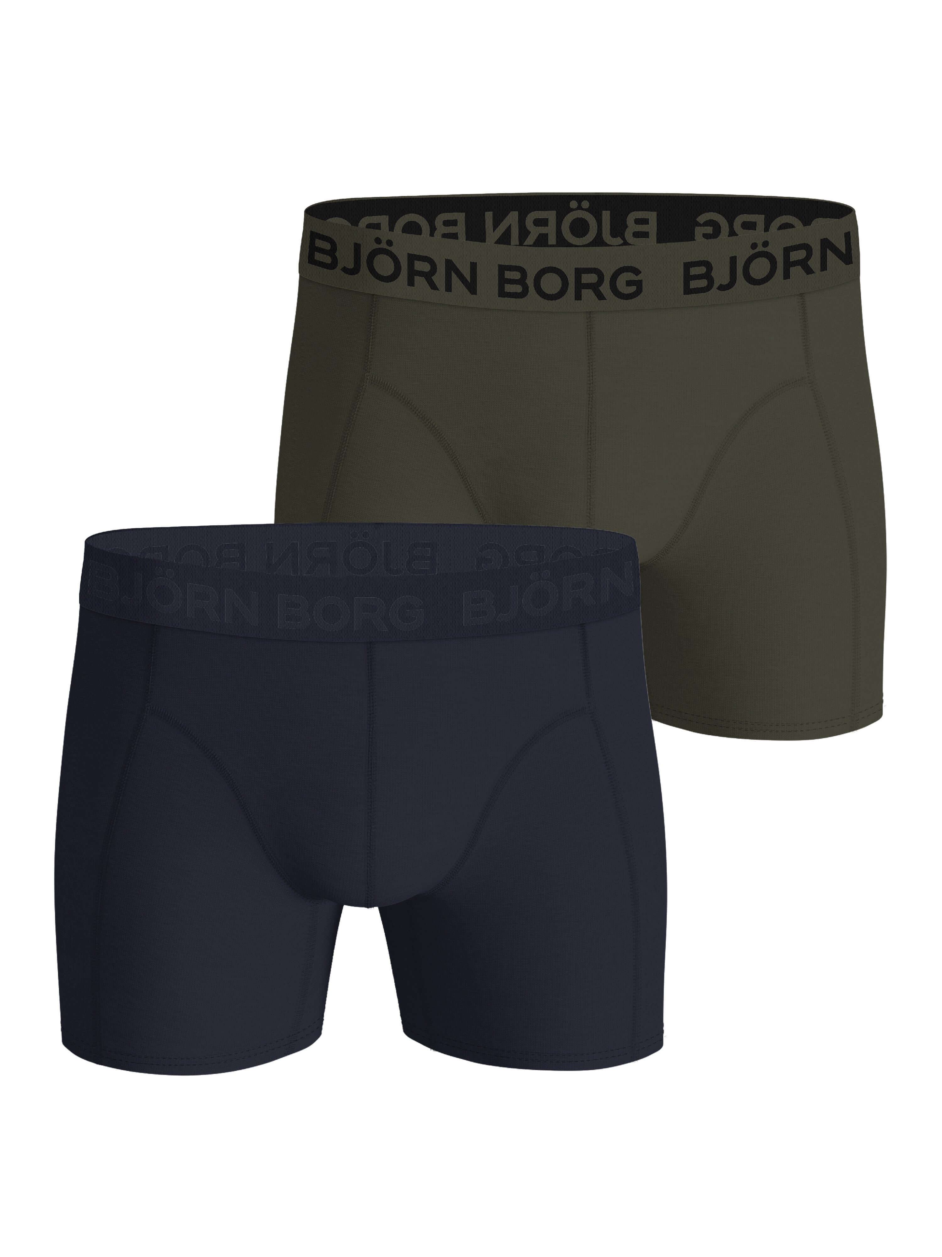 Björn Borg Men’s Stretch Cotton Boxer Shorts 2-Pack – Soft, Modern Everyday Fit