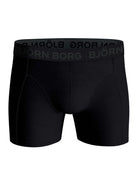 Björn Borg 3-Pack Cotton Stretch Boxers – Black / Green Print / Pink