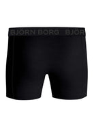 Björn Borg 3-Pack Cotton Stretch Boxers – Black / Green Print / Pink