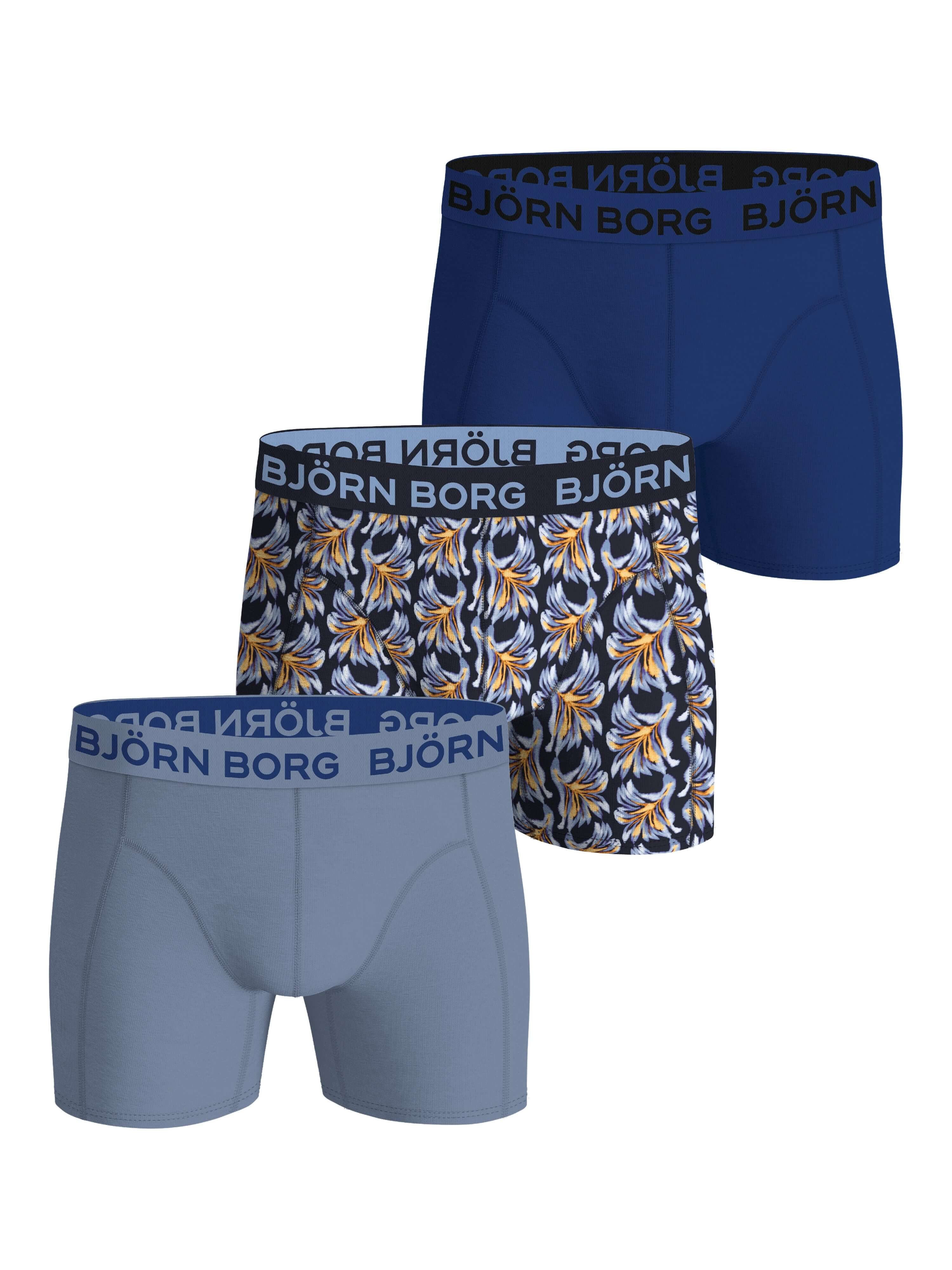 Björn Borg 3-Pack Men’s Cotton Stretch Boxers – Breathable Everyday Underwear