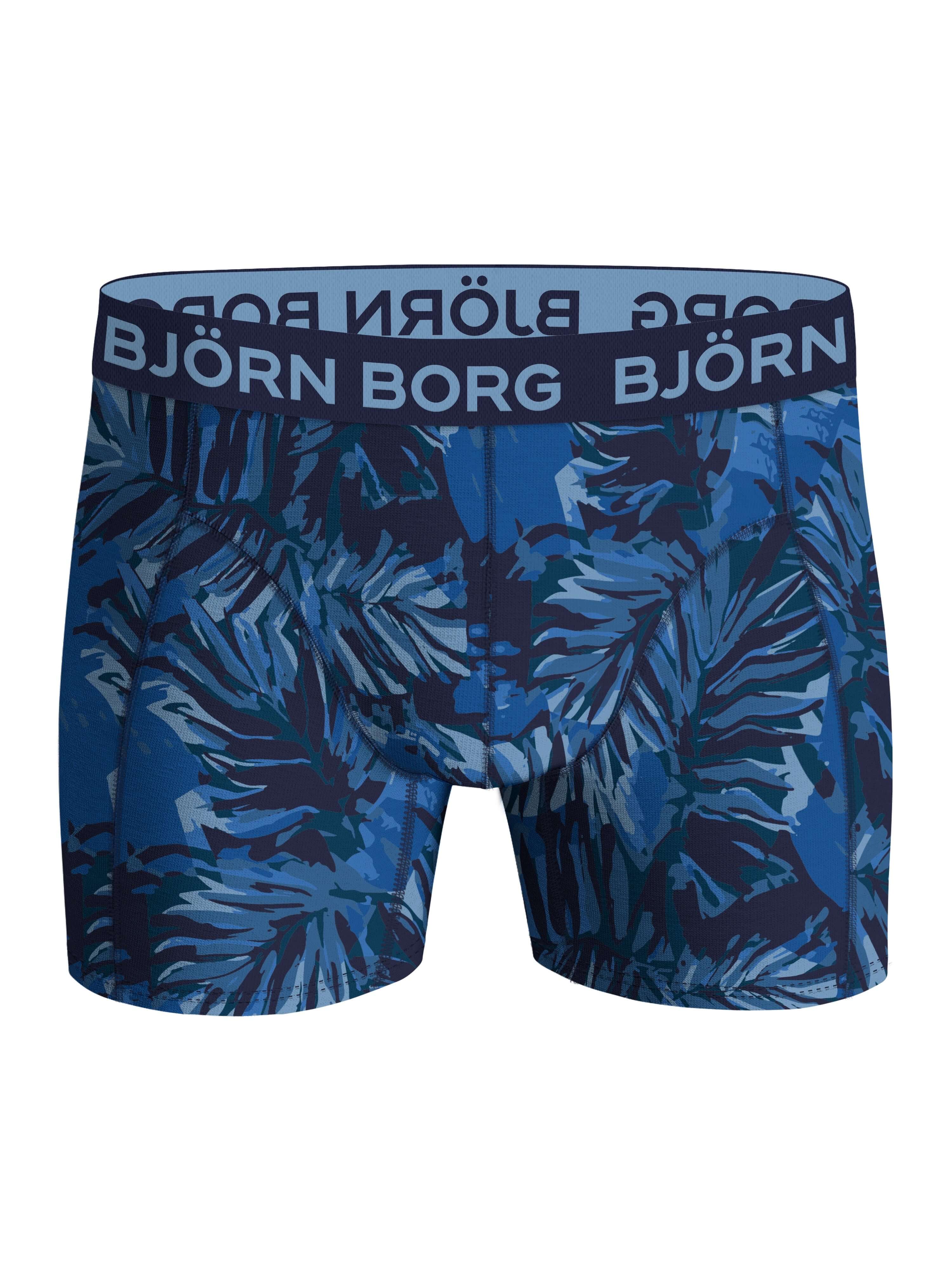Björn Borg Men’s 3-Pack Cotton Stretch Boxers – Blue, Print