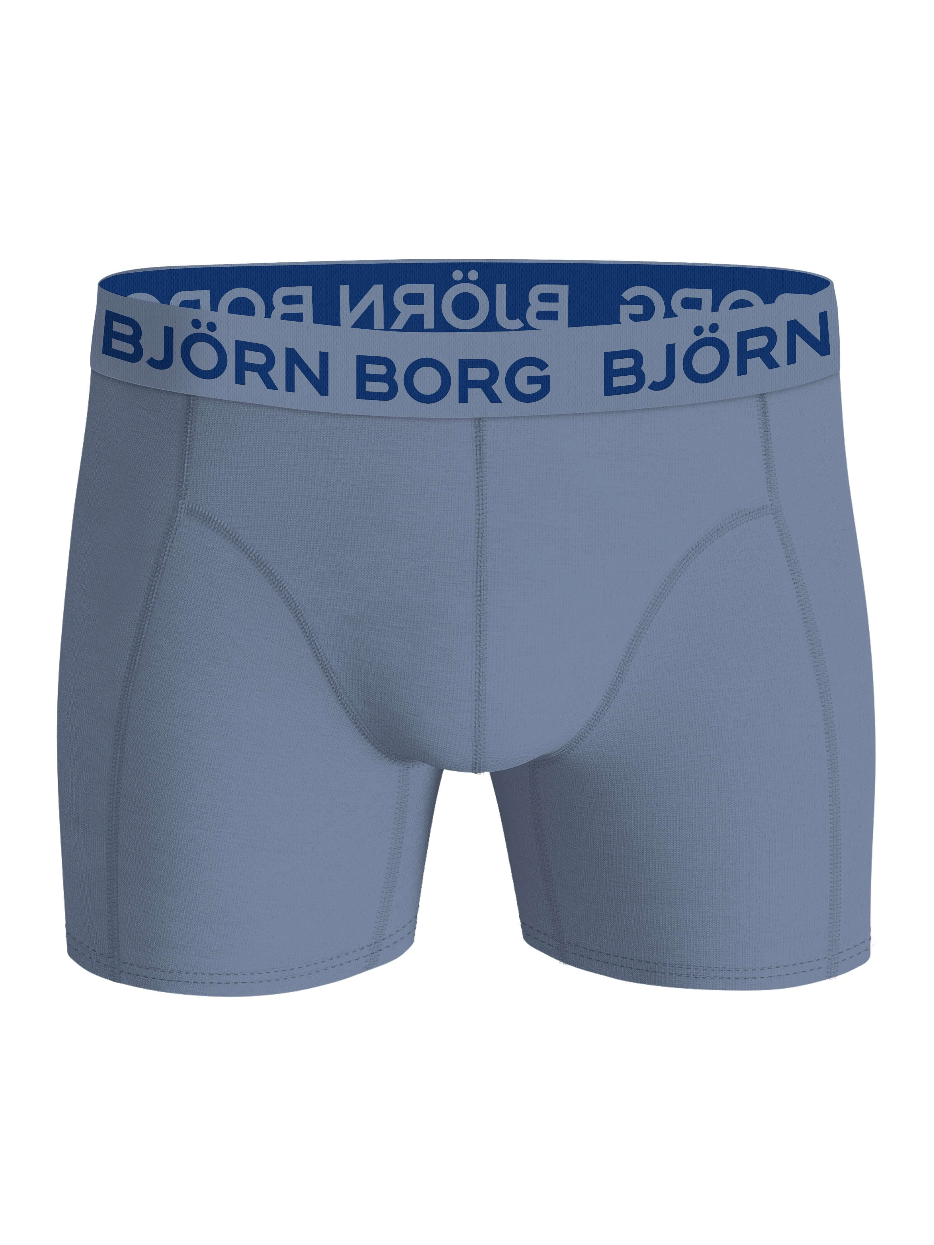Björn Borg 5 Pack Cotton Stretch Boxers - Black, Blue, Pink, Print