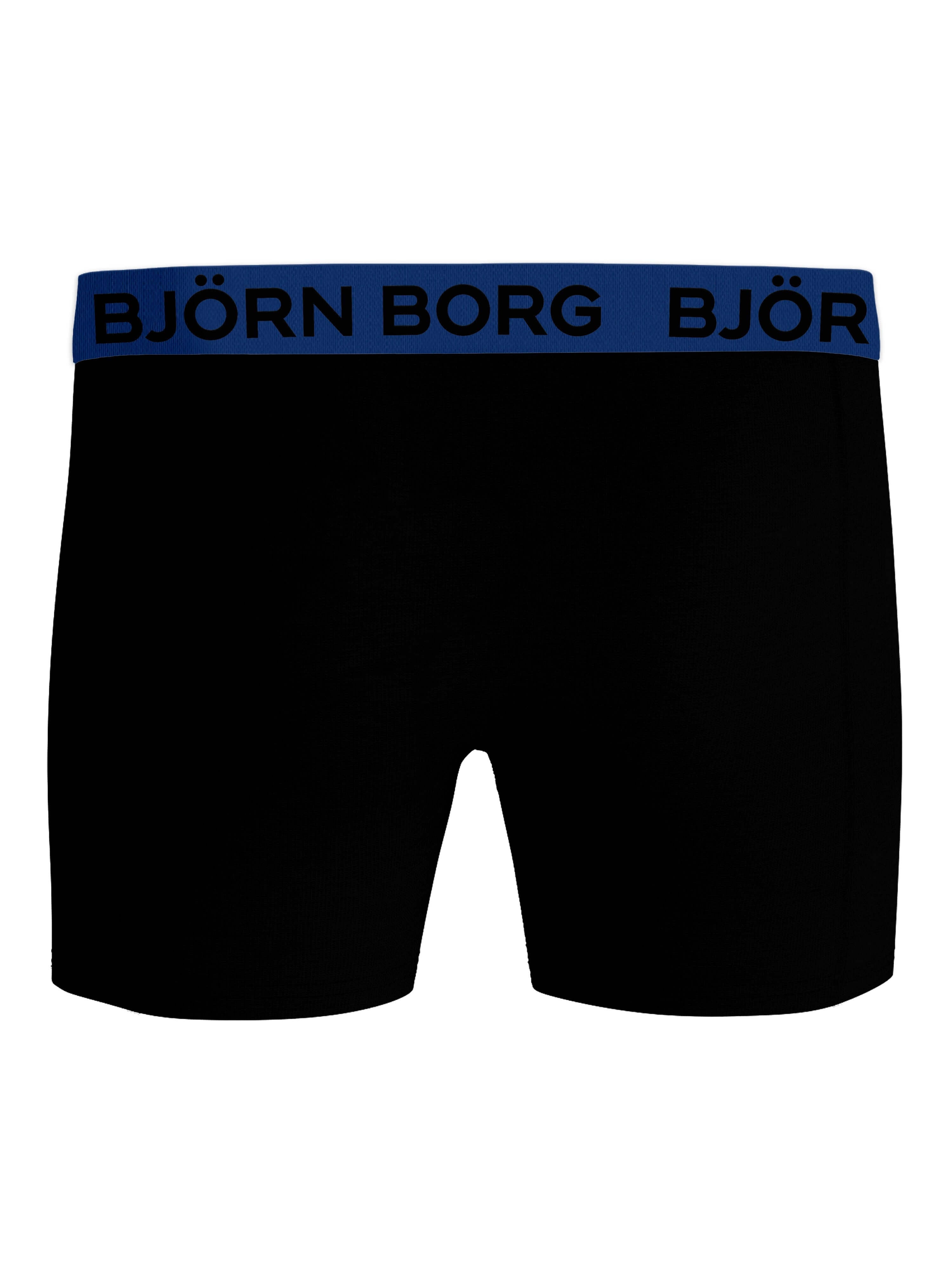 Björn Borg 5 Pack Cotton Stretch Boxers - Black, Blue, Green, Print