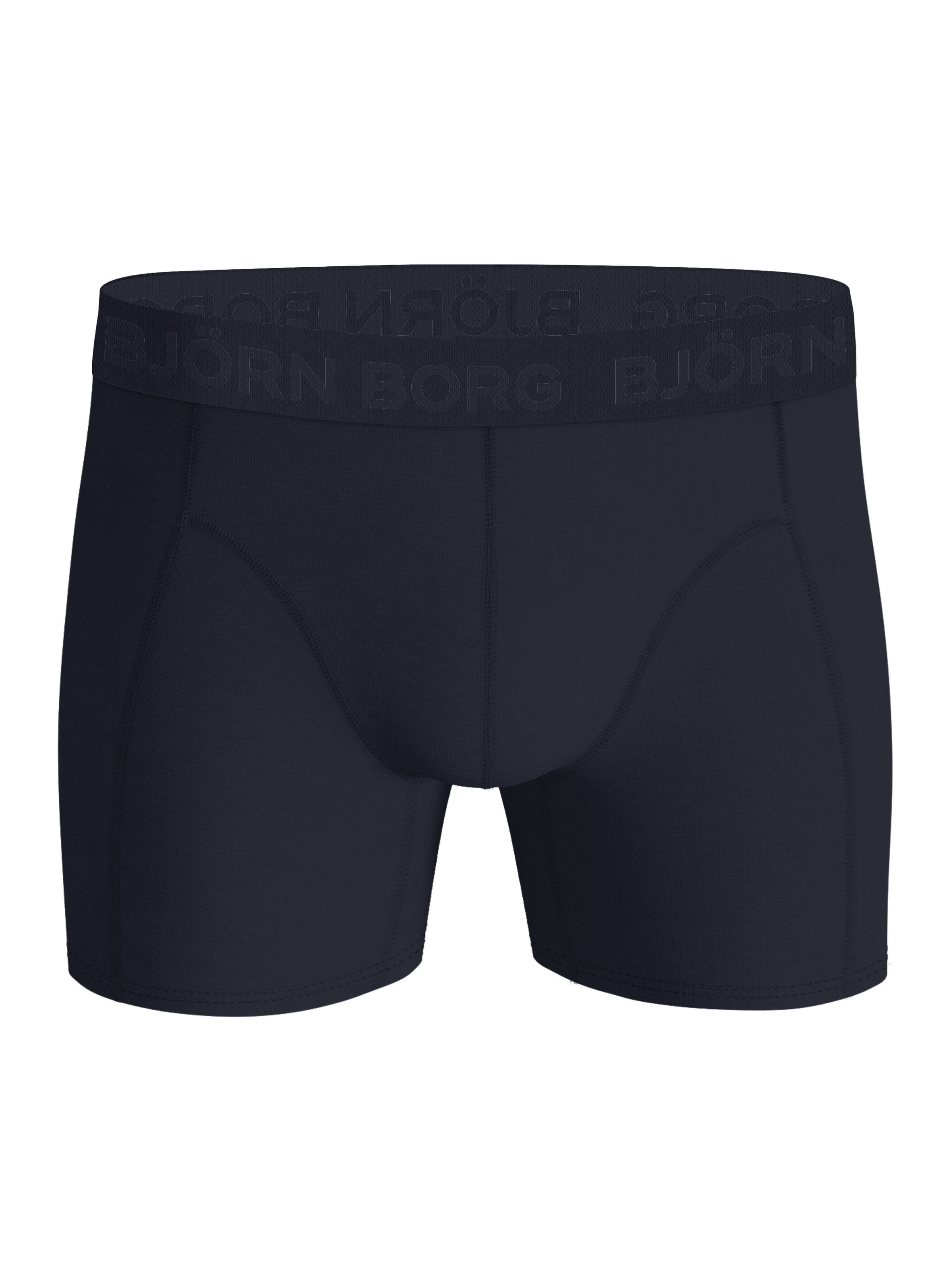 Björn Borg 5 Pack Cotton Stretch Boxers - Black, Blue, Green, Print