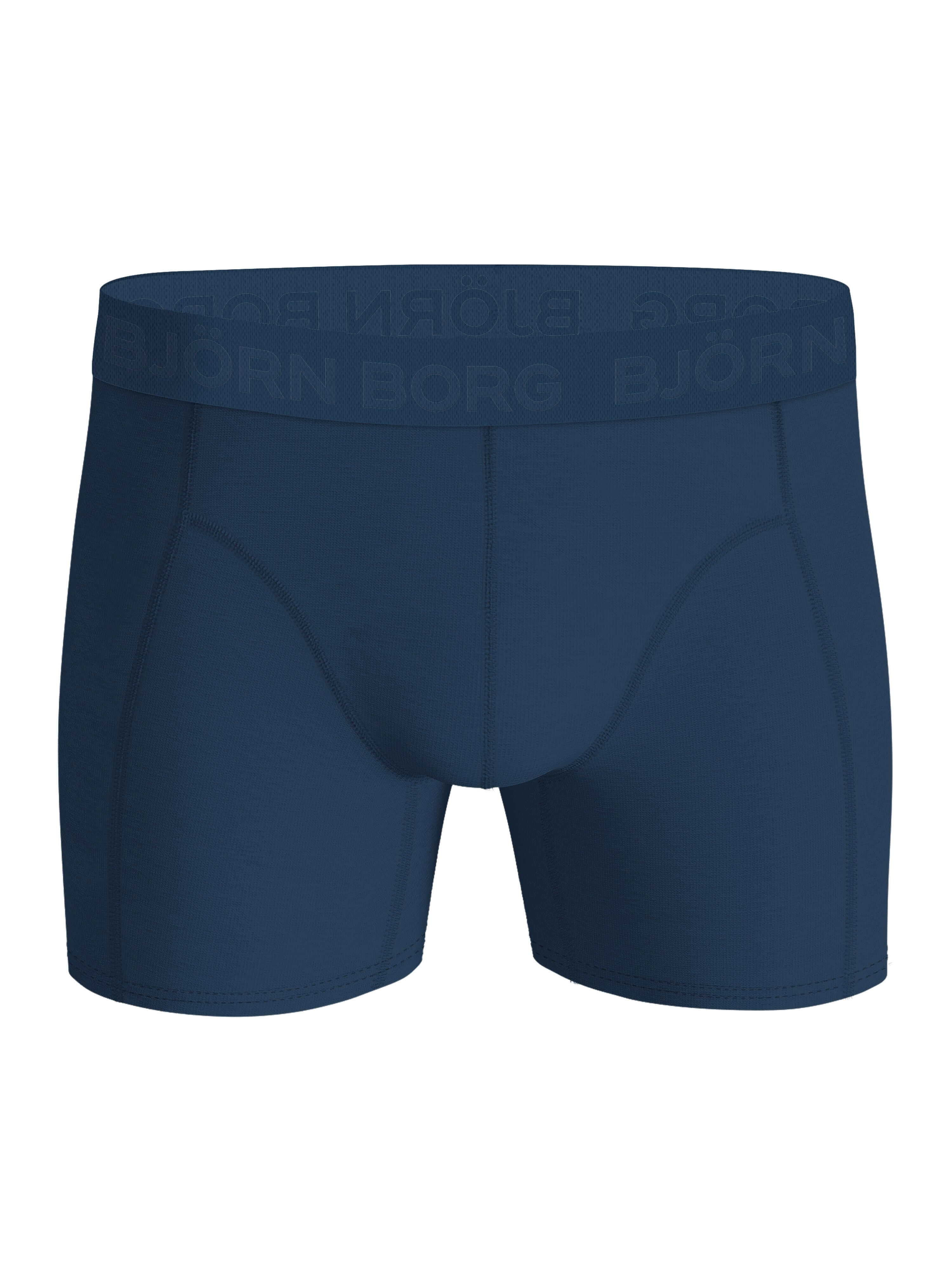 Björn Borg 5 Pack Cotton Stretch Boxers - Black, Blue, Green, Print